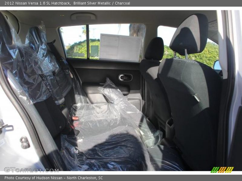 Brilliant Silver Metallic / Charcoal 2012 Nissan Versa 1.8 SL Hatchback