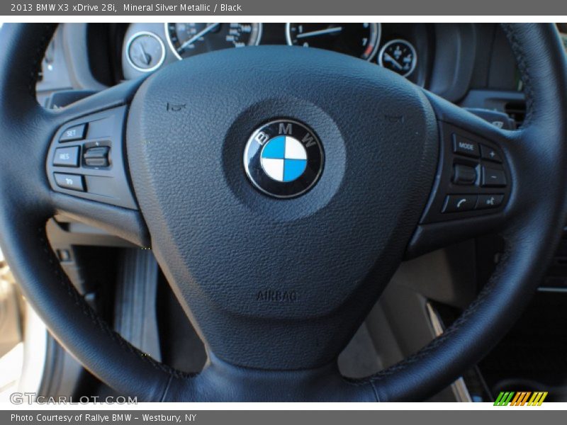 Mineral Silver Metallic / Black 2013 BMW X3 xDrive 28i