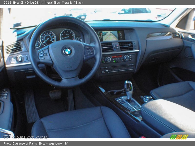 Mineral Silver Metallic / Black 2013 BMW X3 xDrive 28i