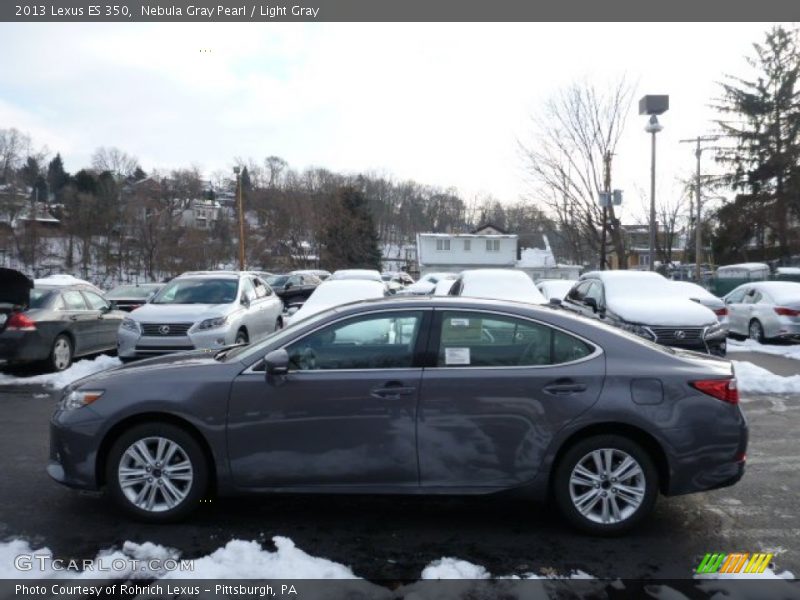 Nebula Gray Pearl / Light Gray 2013 Lexus ES 350