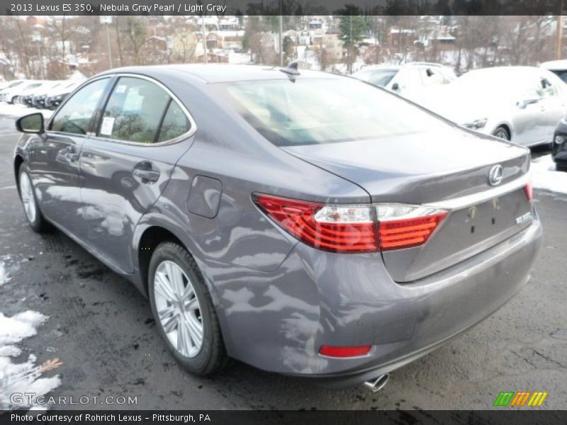 Nebula Gray Pearl / Light Gray 2013 Lexus ES 350