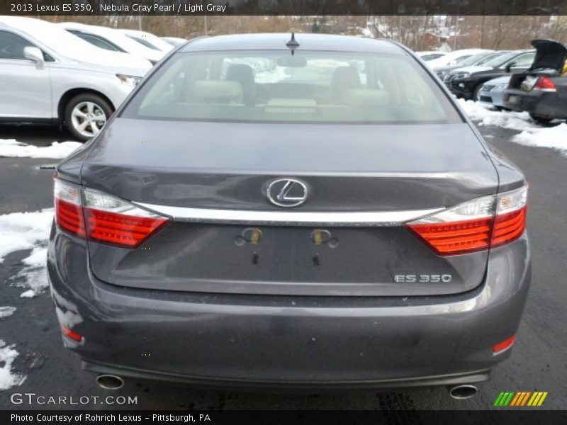Nebula Gray Pearl / Light Gray 2013 Lexus ES 350