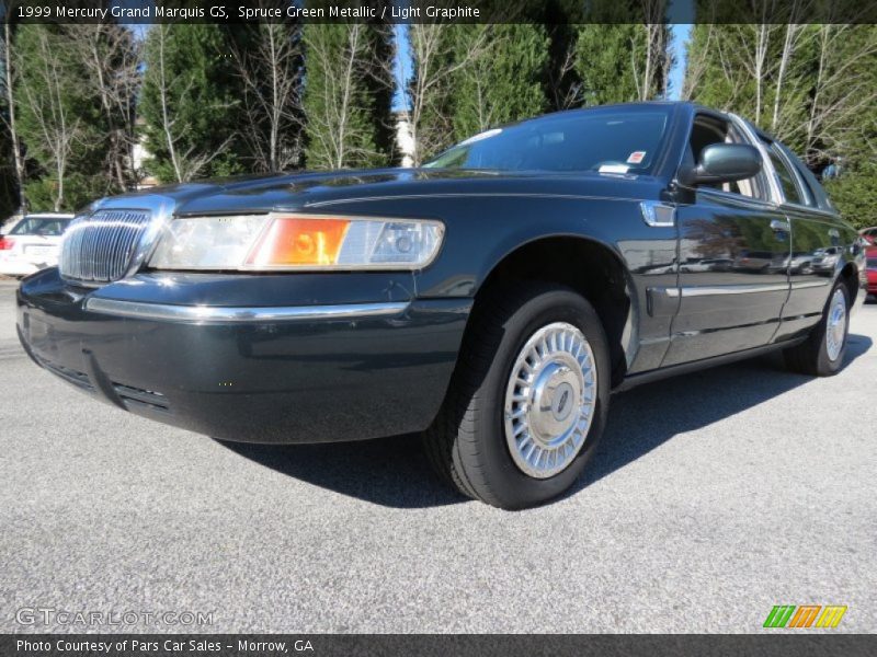 Spruce Green Metallic / Light Graphite 1999 Mercury Grand Marquis GS