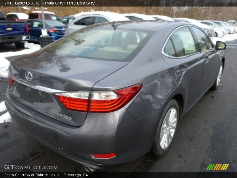 Nebula Gray Pearl / Light Gray 2013 Lexus ES 350