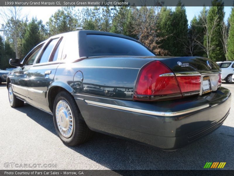 Spruce Green Metallic / Light Graphite 1999 Mercury Grand Marquis GS