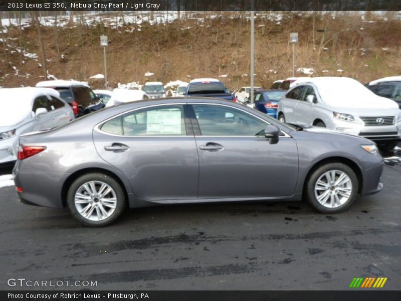 Nebula Gray Pearl / Light Gray 2013 Lexus ES 350