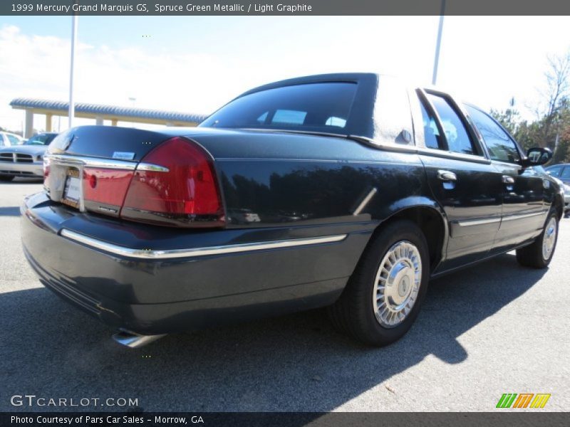 Spruce Green Metallic / Light Graphite 1999 Mercury Grand Marquis GS