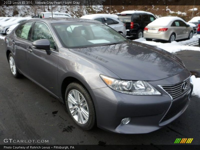 Nebula Gray Pearl / Light Gray 2013 Lexus ES 350