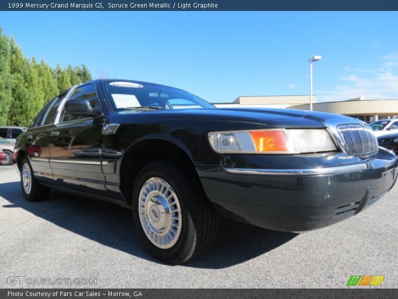 Spruce Green Metallic / Light Graphite 1999 Mercury Grand Marquis GS