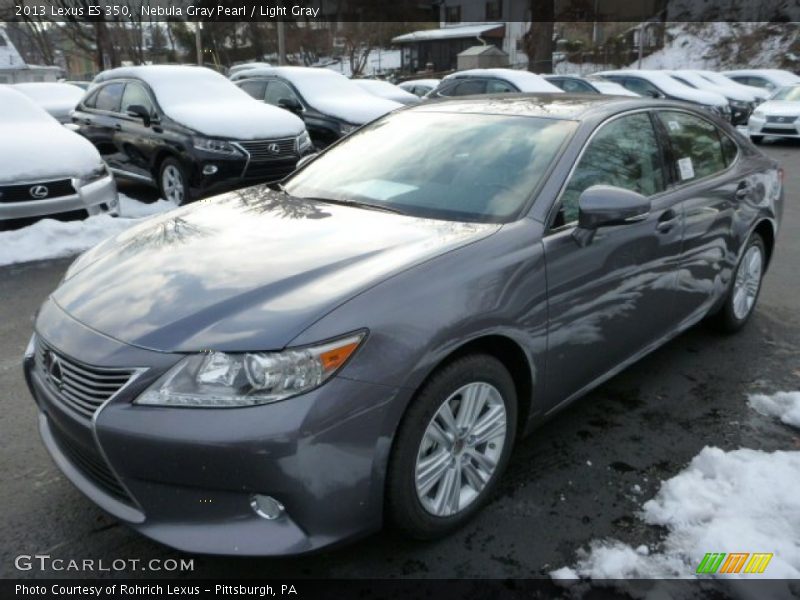 Nebula Gray Pearl / Light Gray 2013 Lexus ES 350