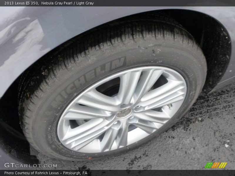 Nebula Gray Pearl / Light Gray 2013 Lexus ES 350