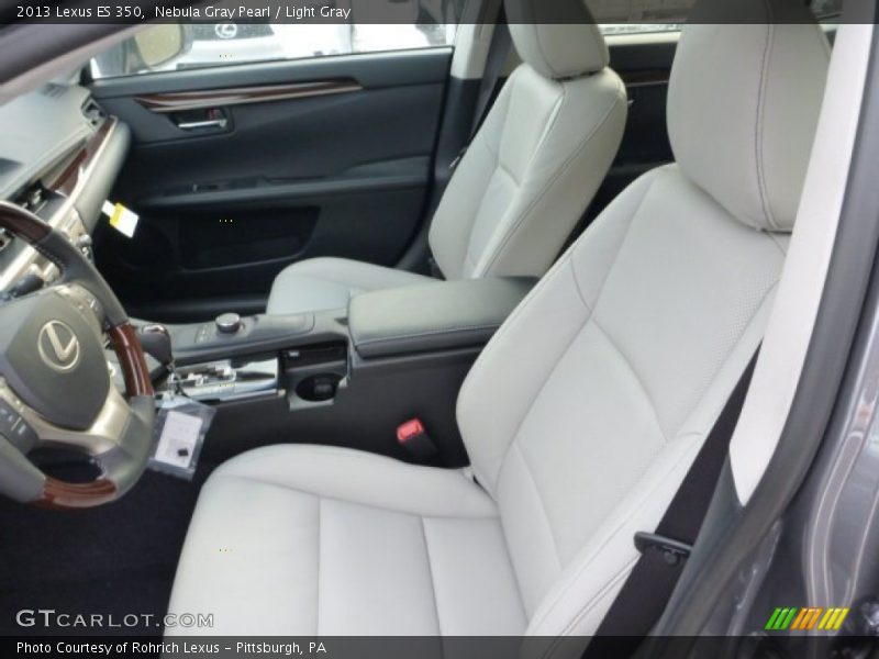Nebula Gray Pearl / Light Gray 2013 Lexus ES 350