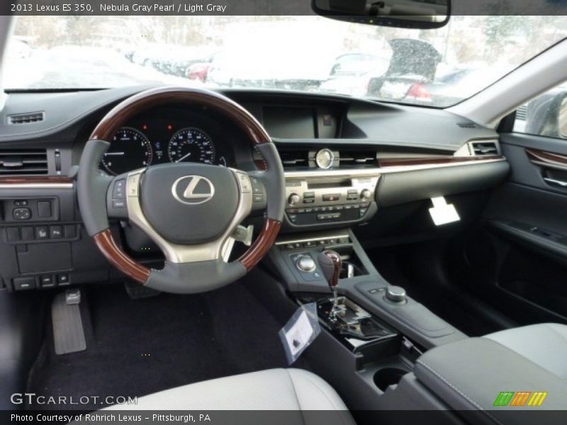 Nebula Gray Pearl / Light Gray 2013 Lexus ES 350