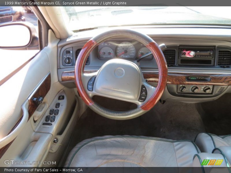 Spruce Green Metallic / Light Graphite 1999 Mercury Grand Marquis GS
