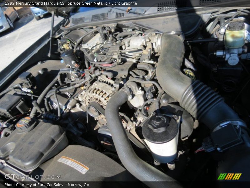 Spruce Green Metallic / Light Graphite 1999 Mercury Grand Marquis GS
