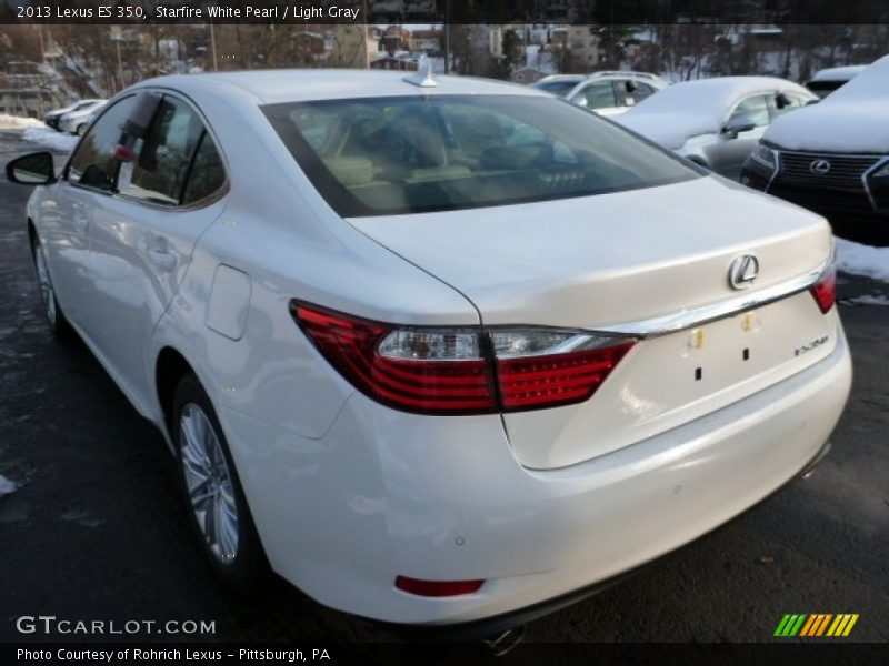 Starfire White Pearl / Light Gray 2013 Lexus ES 350