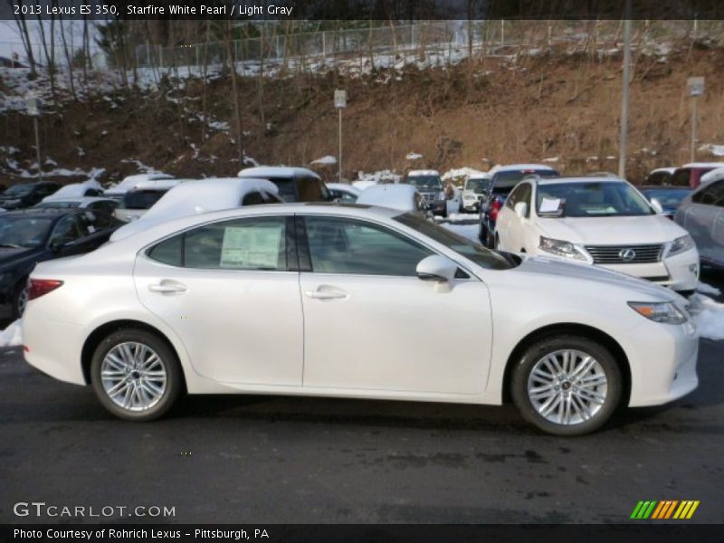 Starfire White Pearl / Light Gray 2013 Lexus ES 350