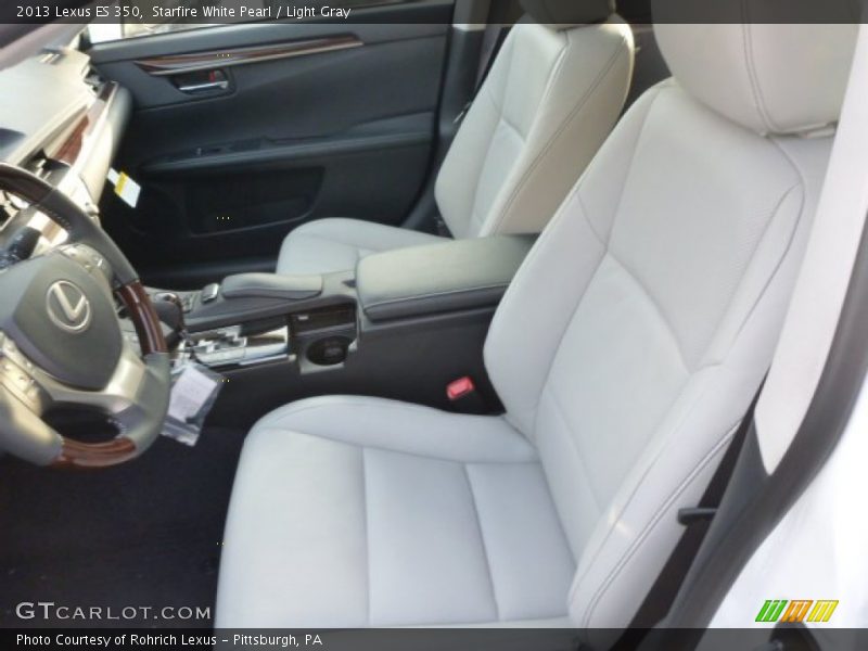 Starfire White Pearl / Light Gray 2013 Lexus ES 350