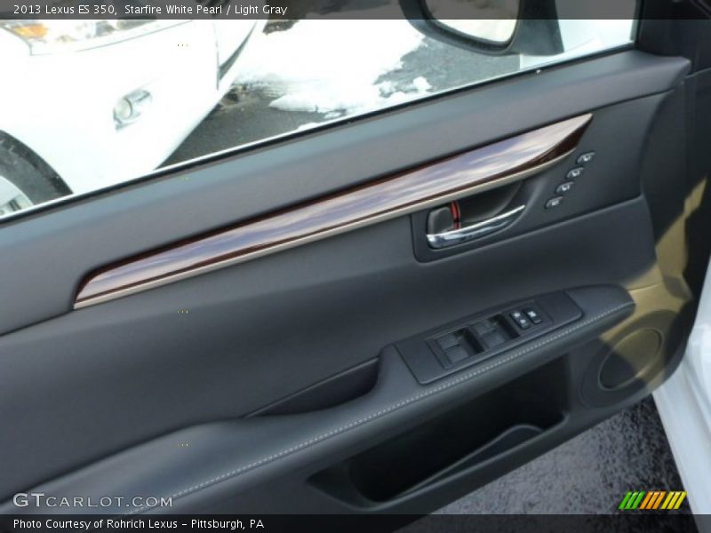 Starfire White Pearl / Light Gray 2013 Lexus ES 350