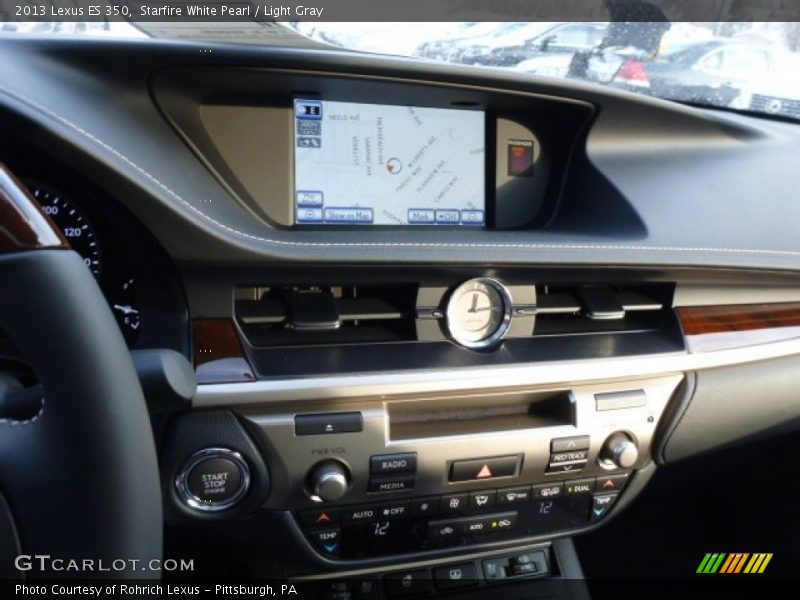 Starfire White Pearl / Light Gray 2013 Lexus ES 350