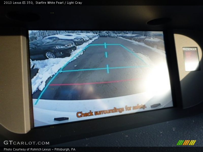Starfire White Pearl / Light Gray 2013 Lexus ES 350