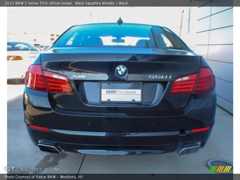 Black Sapphire Metallic / Black 2013 BMW 5 Series 550i xDrive Sedan