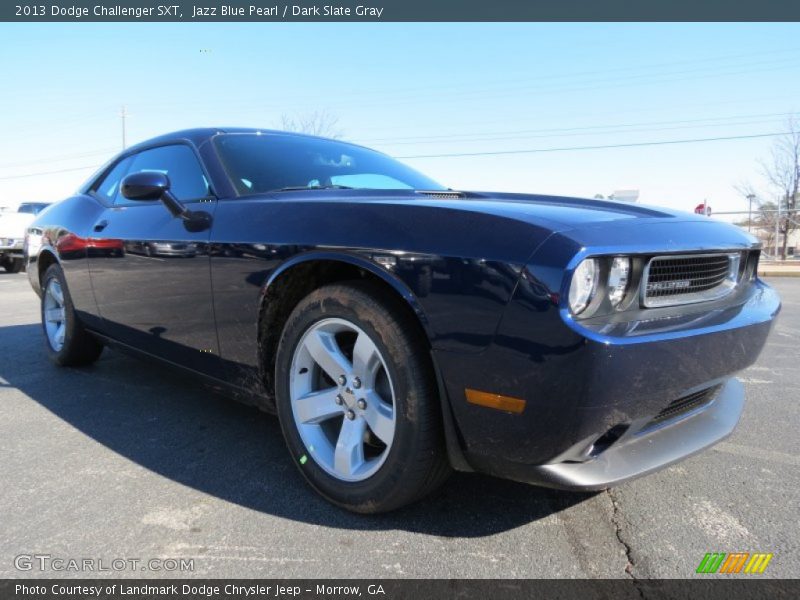 Jazz Blue Pearl / Dark Slate Gray 2013 Dodge Challenger SXT