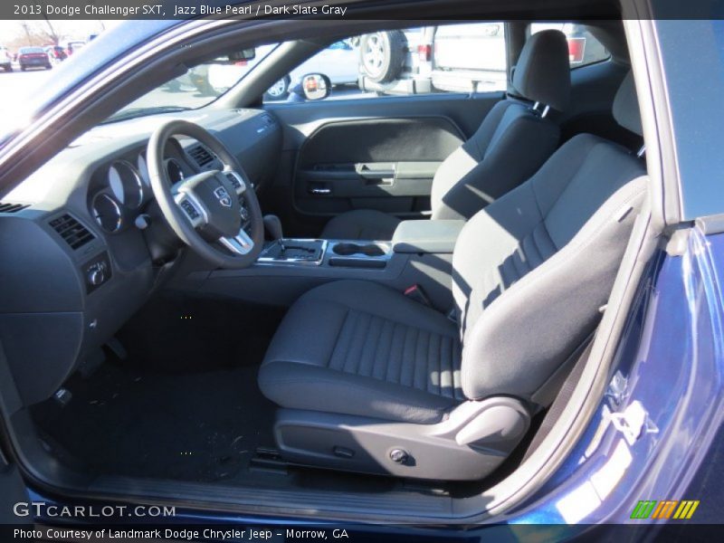 Jazz Blue Pearl / Dark Slate Gray 2013 Dodge Challenger SXT