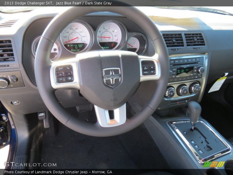 Jazz Blue Pearl / Dark Slate Gray 2013 Dodge Challenger SXT