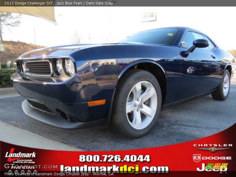 Jazz Blue Pearl / Dark Slate Gray 2013 Dodge Challenger SXT