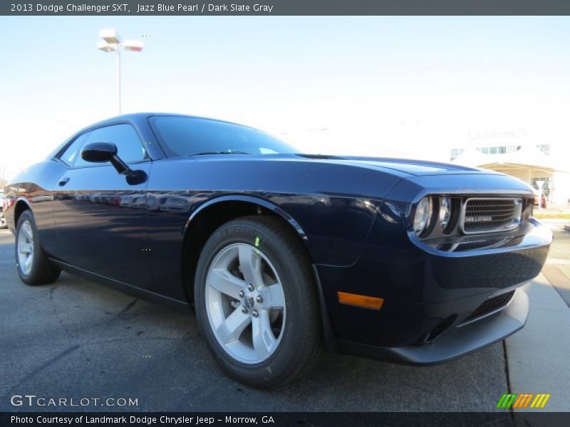Jazz Blue Pearl / Dark Slate Gray 2013 Dodge Challenger SXT