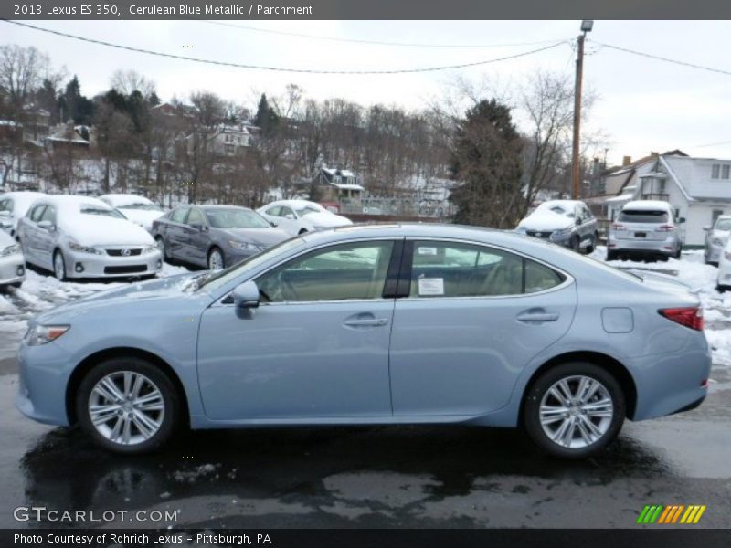 Cerulean Blue Metallic / Parchment 2013 Lexus ES 350