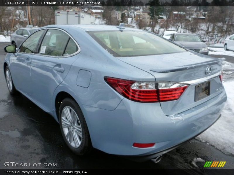 Cerulean Blue Metallic / Parchment 2013 Lexus ES 350
