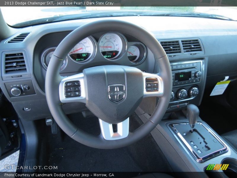 Jazz Blue Pearl / Dark Slate Gray 2013 Dodge Challenger SXT