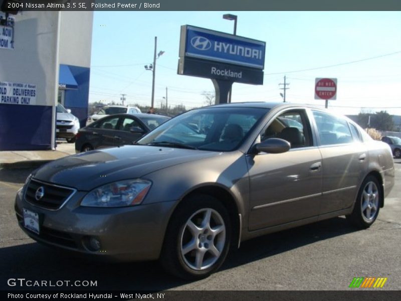 Polished Pewter / Blond 2004 Nissan Altima 3.5 SE