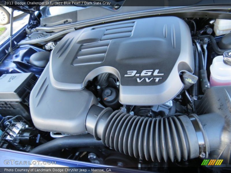 Jazz Blue Pearl / Dark Slate Gray 2013 Dodge Challenger SXT