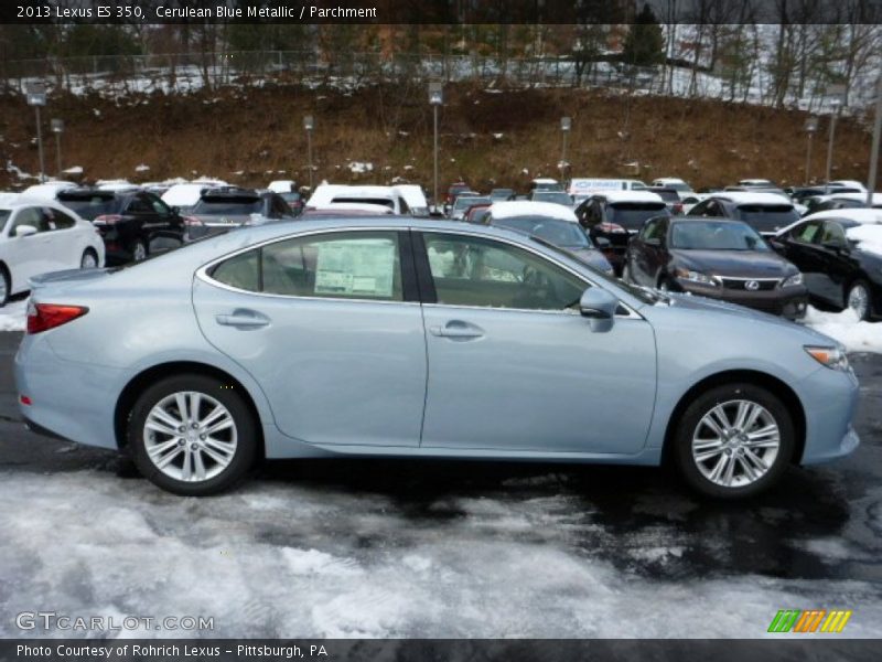 Cerulean Blue Metallic / Parchment 2013 Lexus ES 350