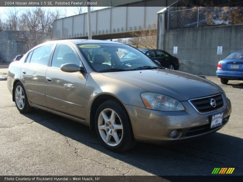 Polished Pewter / Blond 2004 Nissan Altima 3.5 SE