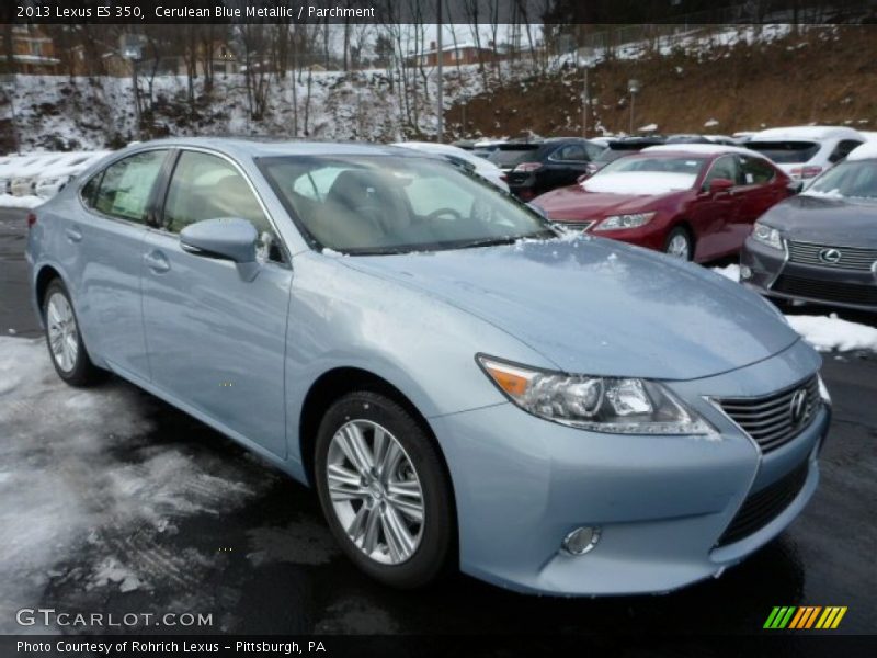 Cerulean Blue Metallic / Parchment 2013 Lexus ES 350