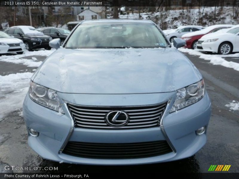 Cerulean Blue Metallic / Parchment 2013 Lexus ES 350