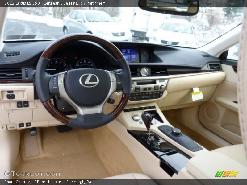 Cerulean Blue Metallic / Parchment 2013 Lexus ES 350