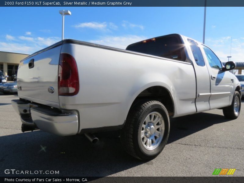 Silver Metallic / Medium Graphite Grey 2003 Ford F150 XLT SuperCab
