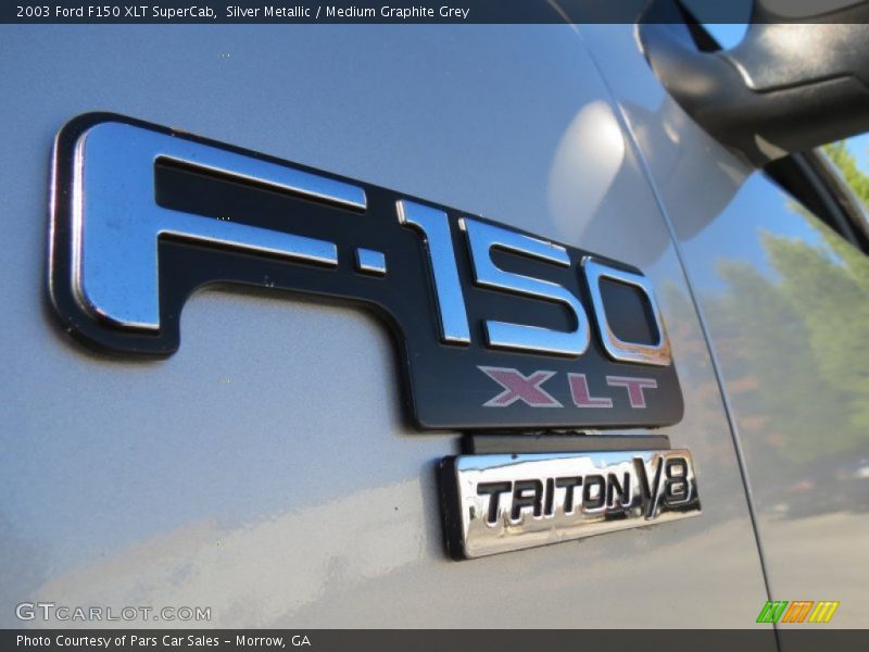 Silver Metallic / Medium Graphite Grey 2003 Ford F150 XLT SuperCab