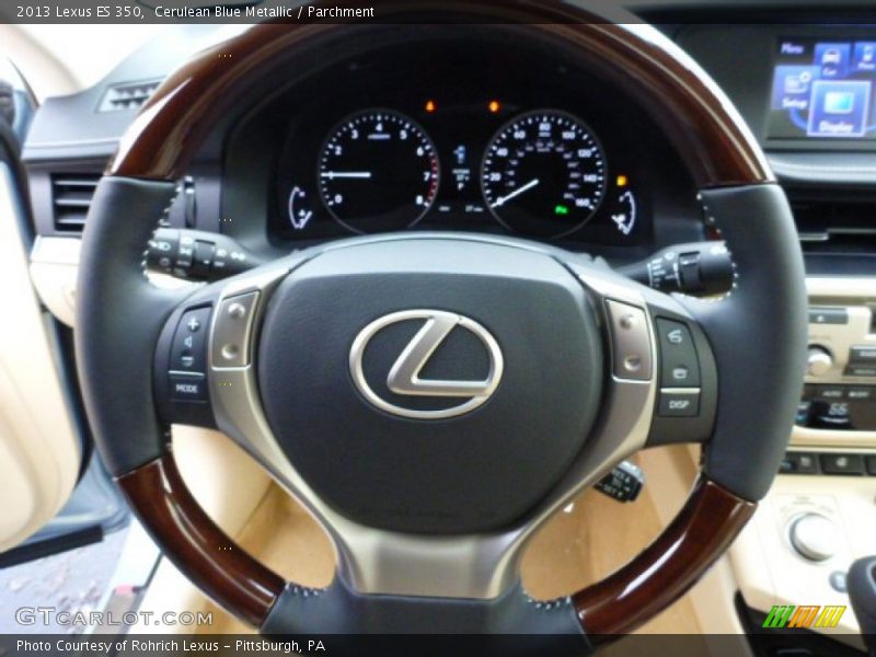 Cerulean Blue Metallic / Parchment 2013 Lexus ES 350