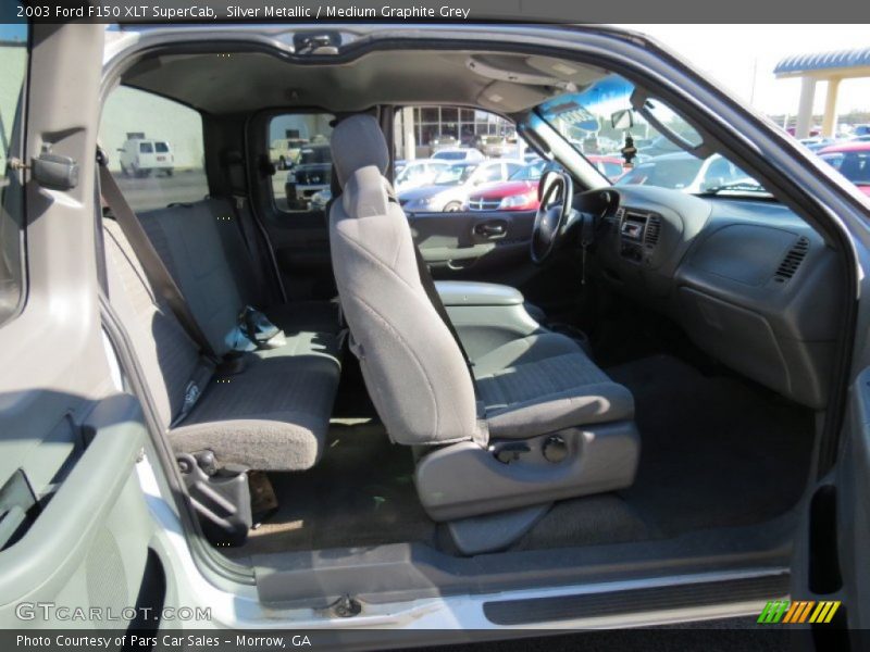 Silver Metallic / Medium Graphite Grey 2003 Ford F150 XLT SuperCab
