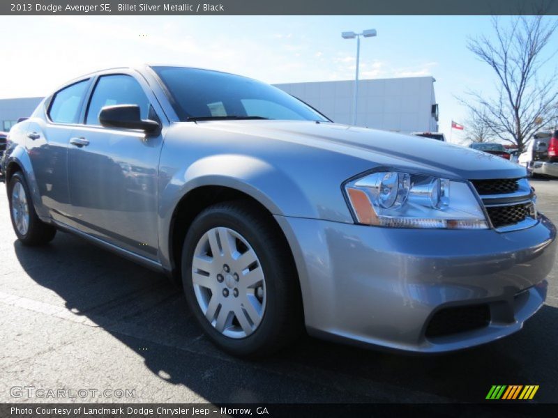 Billet Silver Metallic / Black 2013 Dodge Avenger SE