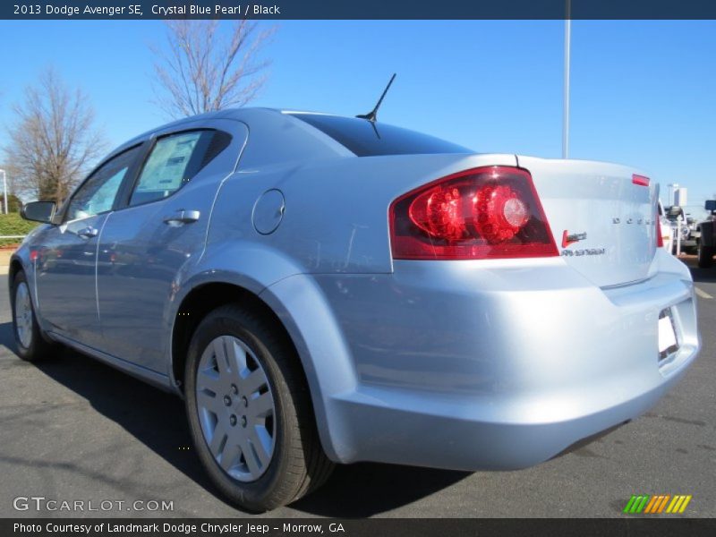 Crystal Blue Pearl / Black 2013 Dodge Avenger SE