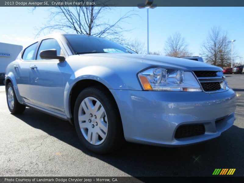 Crystal Blue Pearl / Black 2013 Dodge Avenger SE