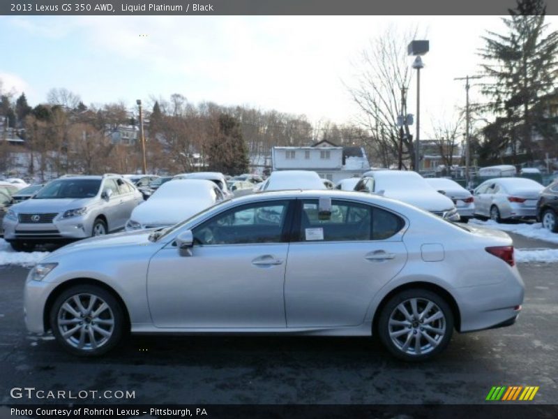 Liquid Platinum / Black 2013 Lexus GS 350 AWD