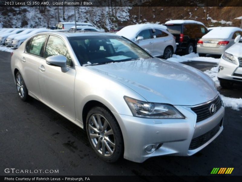 Liquid Platinum / Black 2013 Lexus GS 350 AWD
